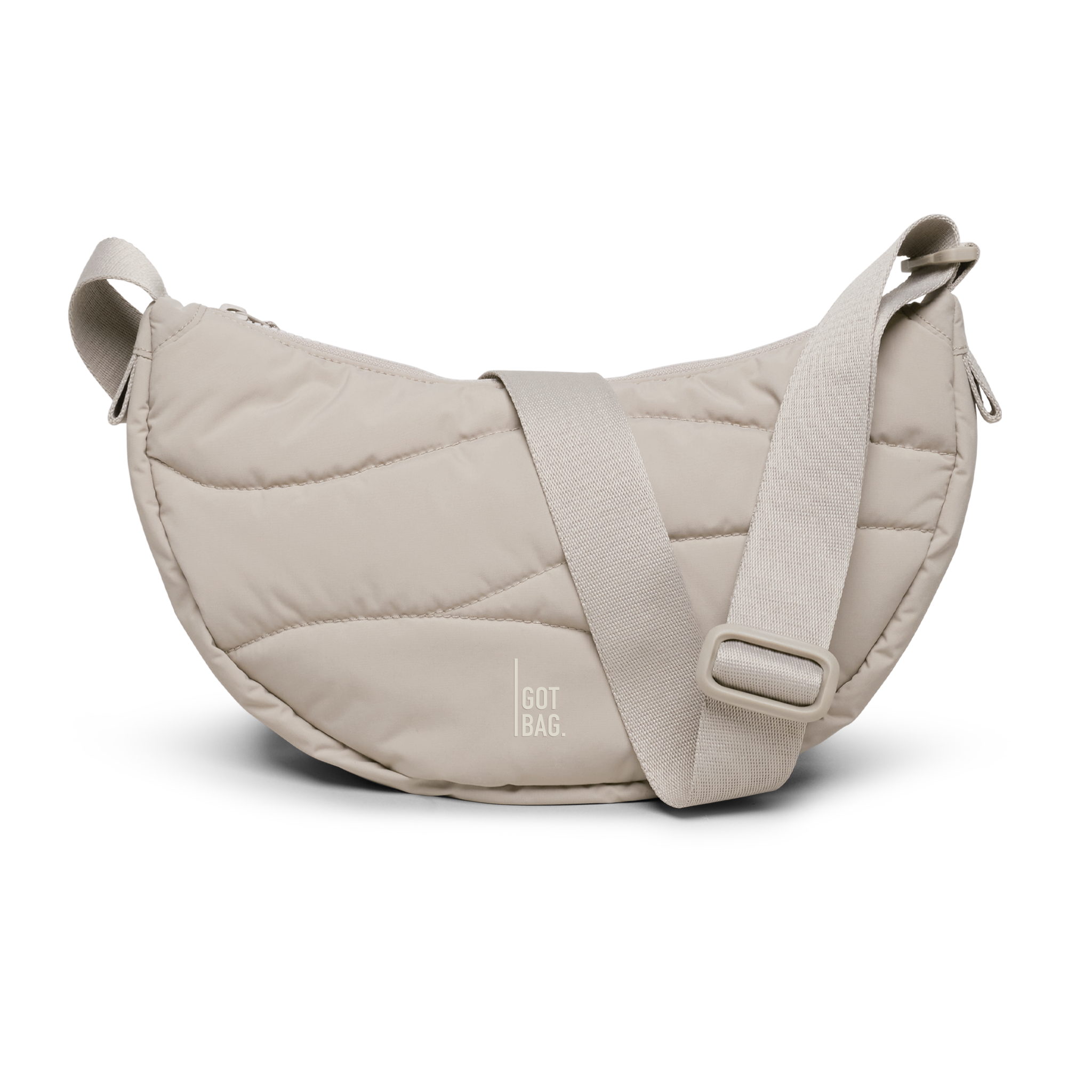 WAVY PUFFER MOON BAG SMALL